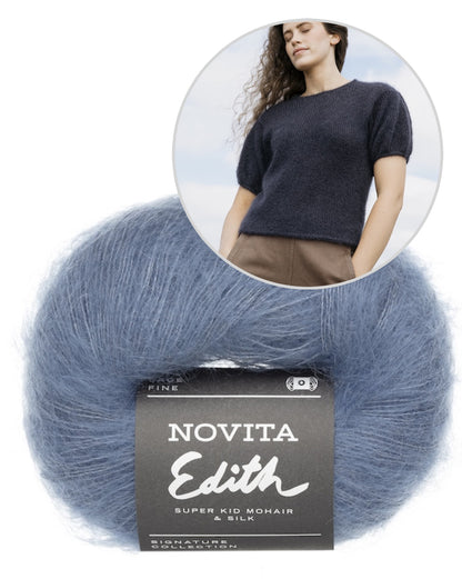 Aina Sweater - Laine x Novita | zartes Shirt aus Edith von Novita