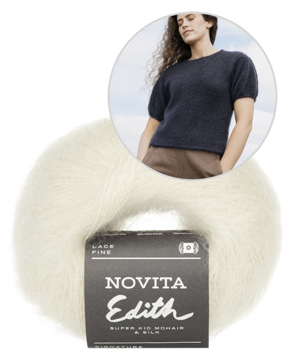 Aina Sweater - Laine x Novita | zartes Shirt aus Edith von Novita