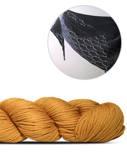 Ainu | casual, airy shawl made from Big Merino Hug by Rosy Green Wool
