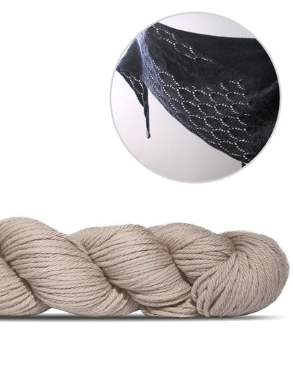 Ainu | casual, airy shawl made from Big Merino Hug by Rosy Green Wool