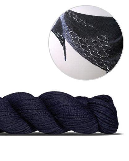 Ainu | casual, airy shawl made from Big Merino Hug by Rosy Green Wool