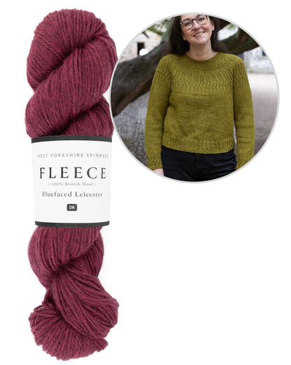 Ariundle Sweater | zartes Zopfmuster aus Fleece Bluefaced DK von West Yorkshire Spinners