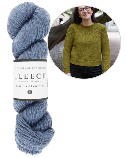 Ariundle Sweater | zartes Zopfmuster aus Fleece Bluefaced DK von West Yorkshire Spinners