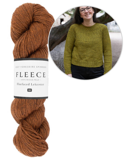 Ariundle Sweater | zartes Zopfmuster aus Fleece Bluefaced DK von West Yorkshire Spinners