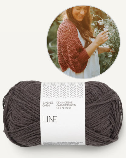 Akina Shrug | fin jakke i Line fra Sandnes Garn