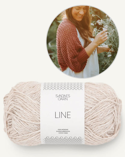 Akina Shrug | fin jakke i Line fra Sandnes Garn