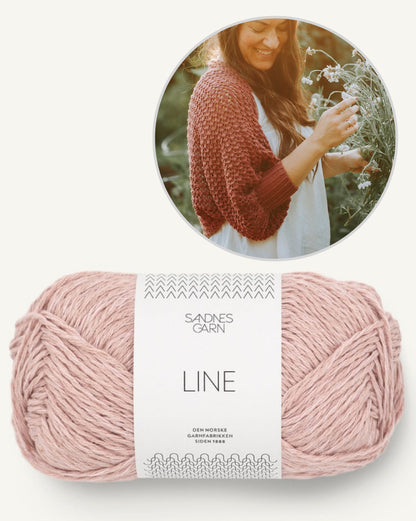 Akina Shrug | fin jakke i Line fra Sandnes Garn