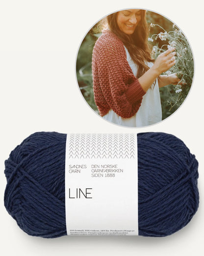 Akina Shrug | fin jakke i Line fra Sandnes Garn