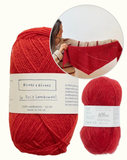 Alba Scarf Mohair Edition | Basic Tuch aus Le Petit Lambswool und Le Petit Silk Mohair von Biches & Bûches