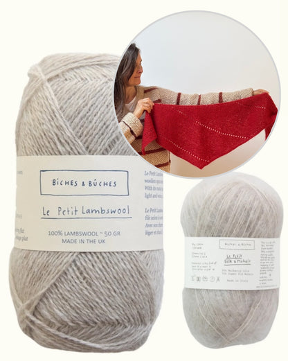Alba Scarf Mohair Edition | Basic Tuch aus Le Petit Lambswool und Le Petit Silk Mohair von Biches & Bûches