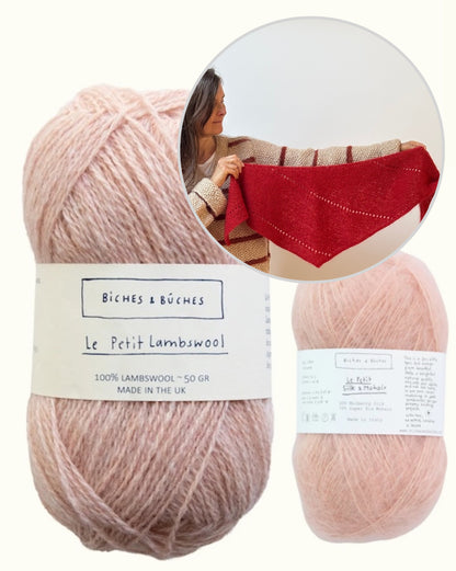 Alba Scarf Mohair Edition | Basic Tuch aus Le Petit Lambswool und Le Petit Silk Mohair von Biches & Bûches