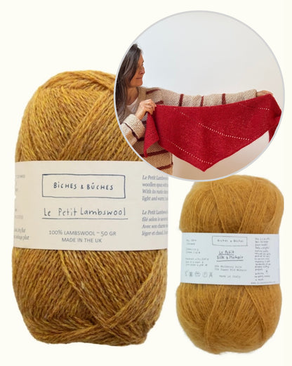 Alba Scarf Mohair Edition | Basic Tuch aus Le Petit Lambswool und Le Petit Silk Mohair von Biches & Bûches