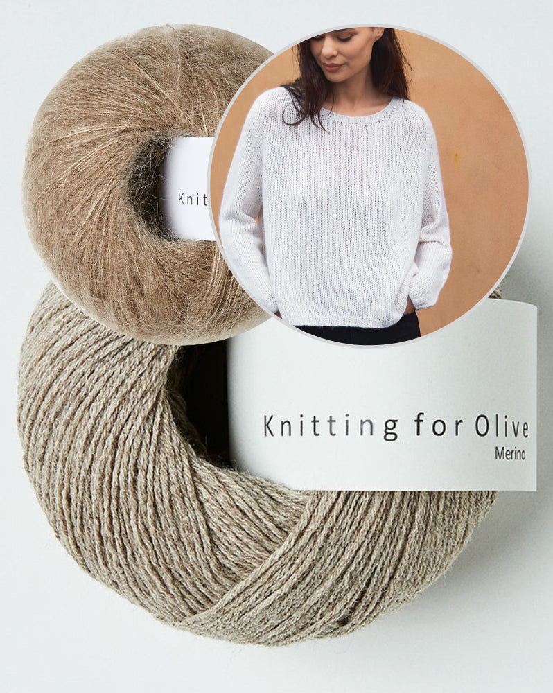 Alice Sweater Knitting for Olive mit Merino und Soft Silk Mohair 10