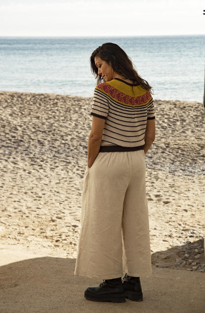 Amaru Top | Streifen und sommerliche Muster aus Puno von Pascuali