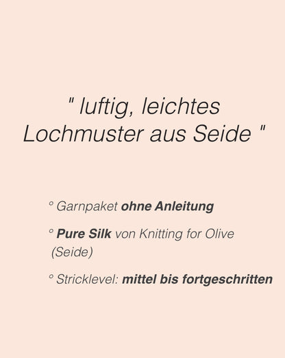Amedeo Tee | luftig und leicht aus Pure Silk von Knitting for Olive