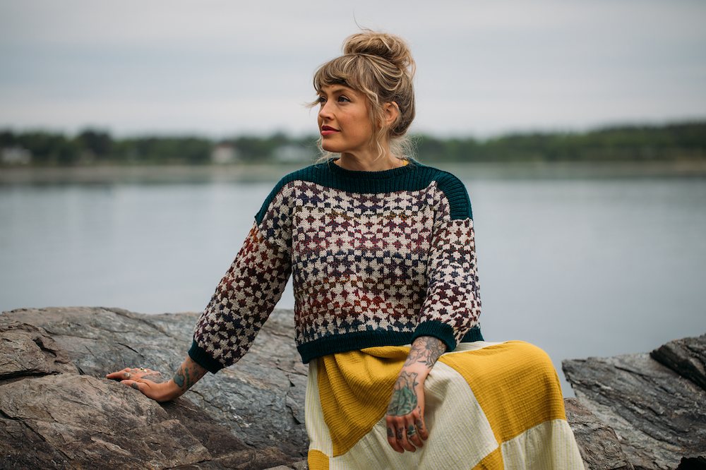 Framed Sweater von Andrea Mowry mit Peer Gynt von Sandnes Garn 2