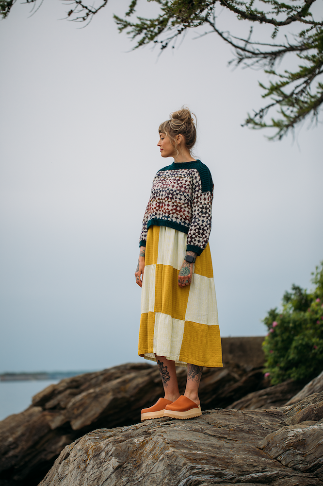 Framed Sweater von Andrea Mowry mit Peer Gynt von Sandnes Garn 3