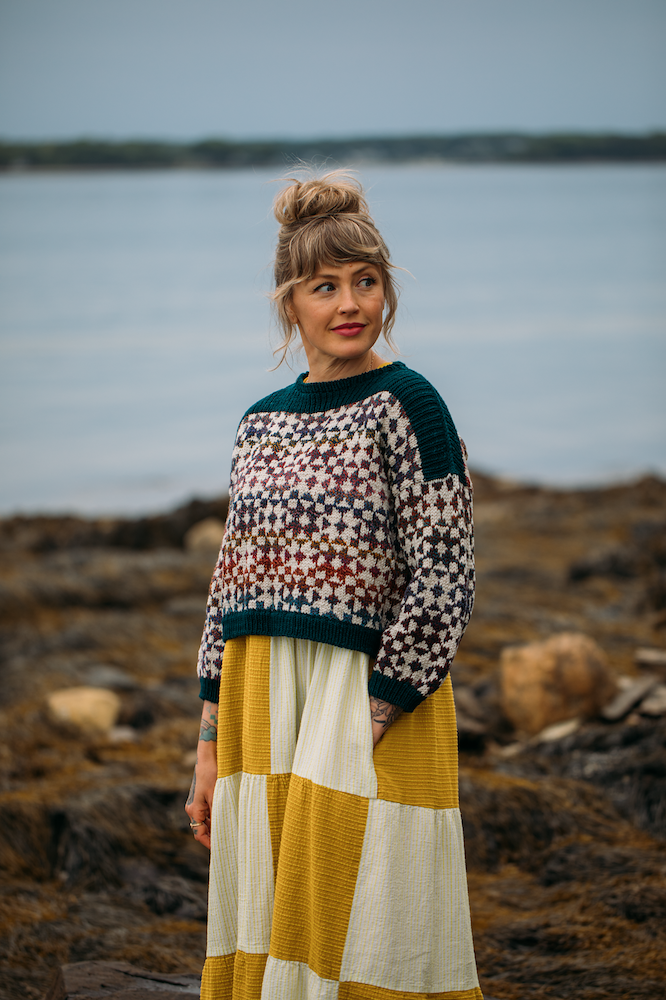 Framed Sweater von Andrea Mowry mit Peer Gynt von Sandnes Garn 5