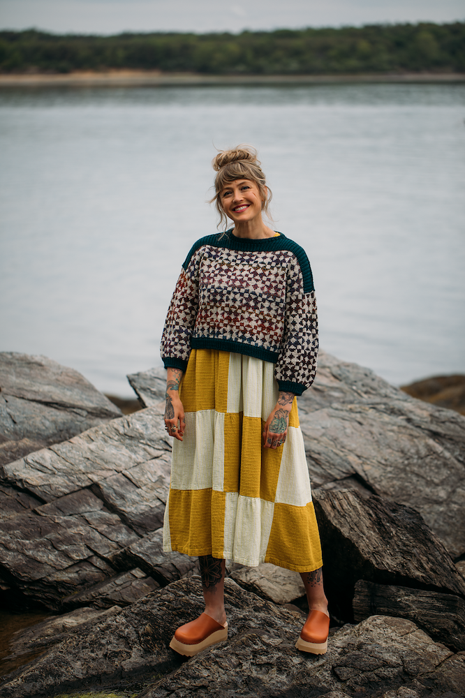 Framed Sweater von Andrea Mowry mit Peer Gynt von Sandnes Garn 6