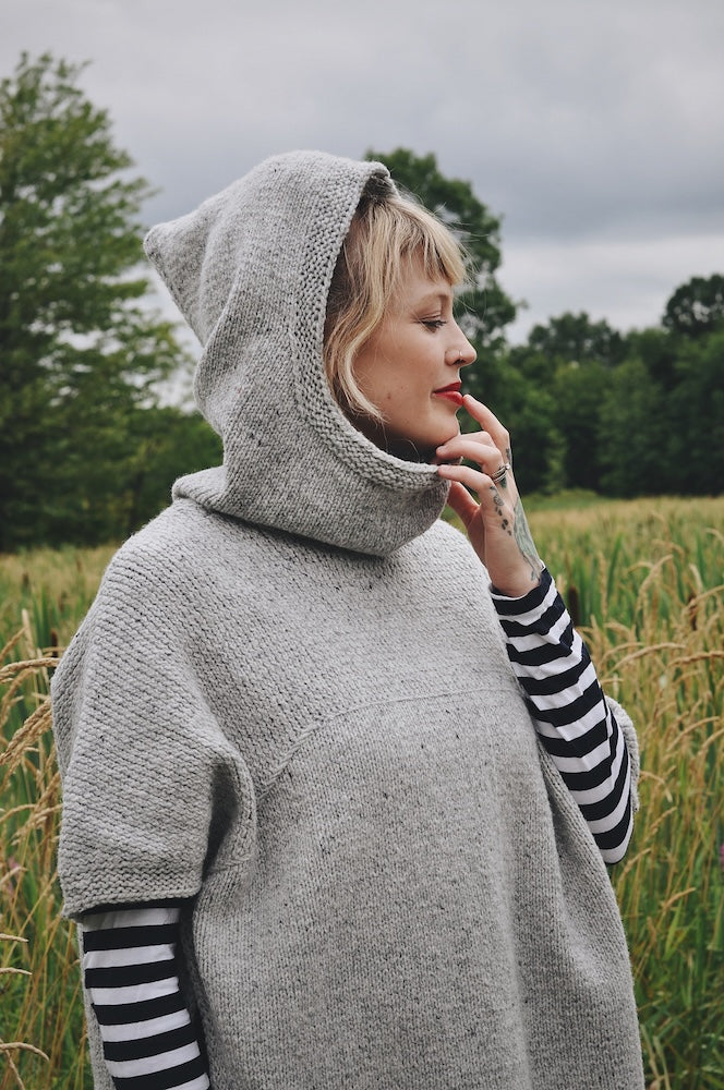 Sheltered Poncho von Andrea Mowry mit Heavy Merino von Knitting for Olive 4