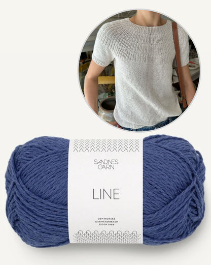 Anker Tee summer blouse | light shirt made of Line by Sandnes Garn 