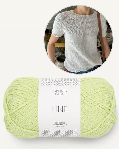 Anker Tee summer blouse | light shirt made of Line by Sandnes Garn 