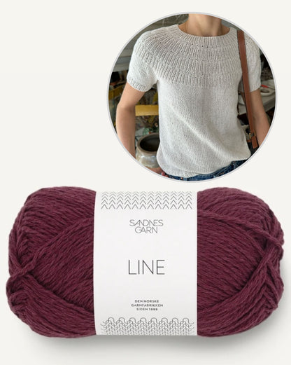 Anker Tee summer blouse | light shirt made of Line by Sandnes Garn 