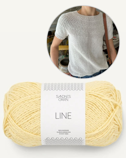 Anker Tee summer blouse | light shirt made of Line by Sandnes Garn 