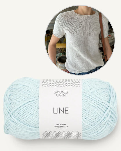 Anker Tee summer blouse | light shirt made of Line by Sandnes Garn 