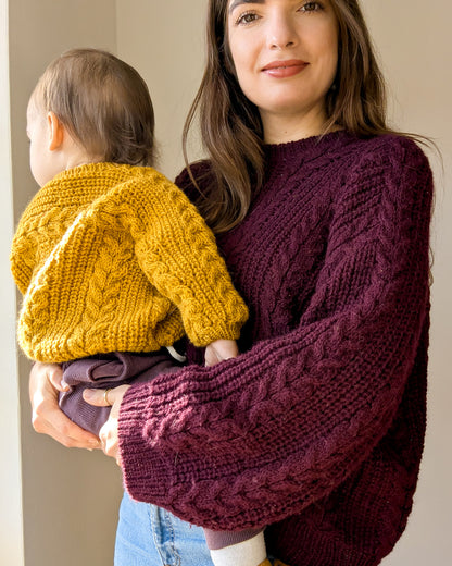 Cozycottage Sweater | oversize Zopf- und Halbpatentmuster aus Sayama von Pascuali