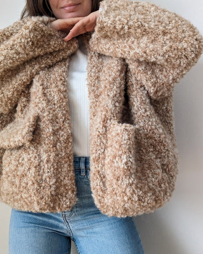 Polarteddyjacket | super Kuscheljacke aus Teddy Dear von Gepard Garn