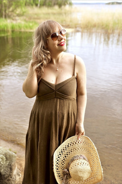 Summer Fling | fließendes Sommerkleid aus Pure Silk von Knitting for Olive