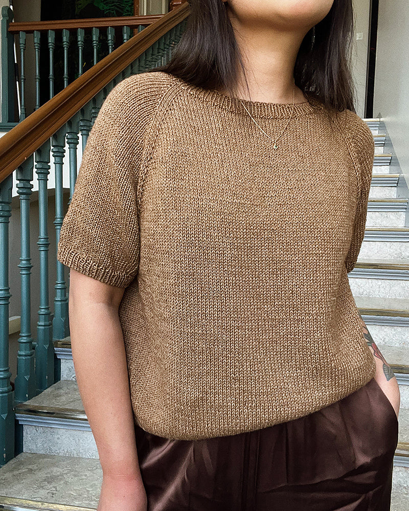 Annecy Tee von novemberknits mit Duo von Sandnes Garn 3