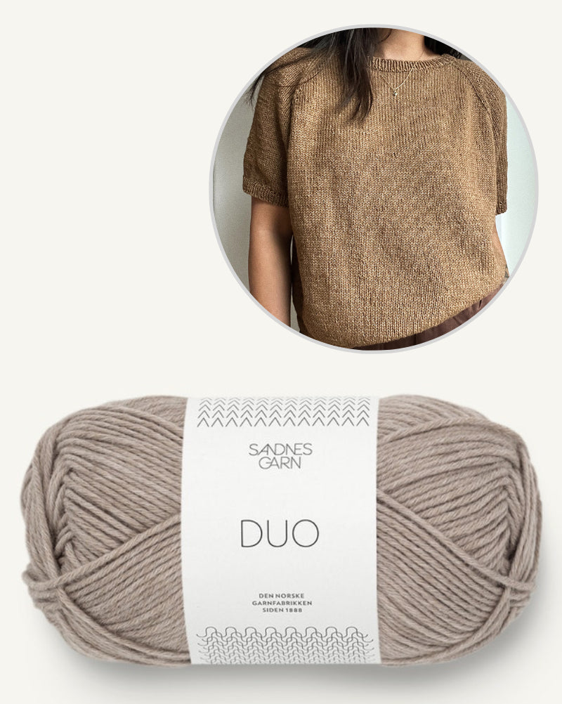 Annecy Tee von novemberknits mit Duo von Sandnes Garn 8