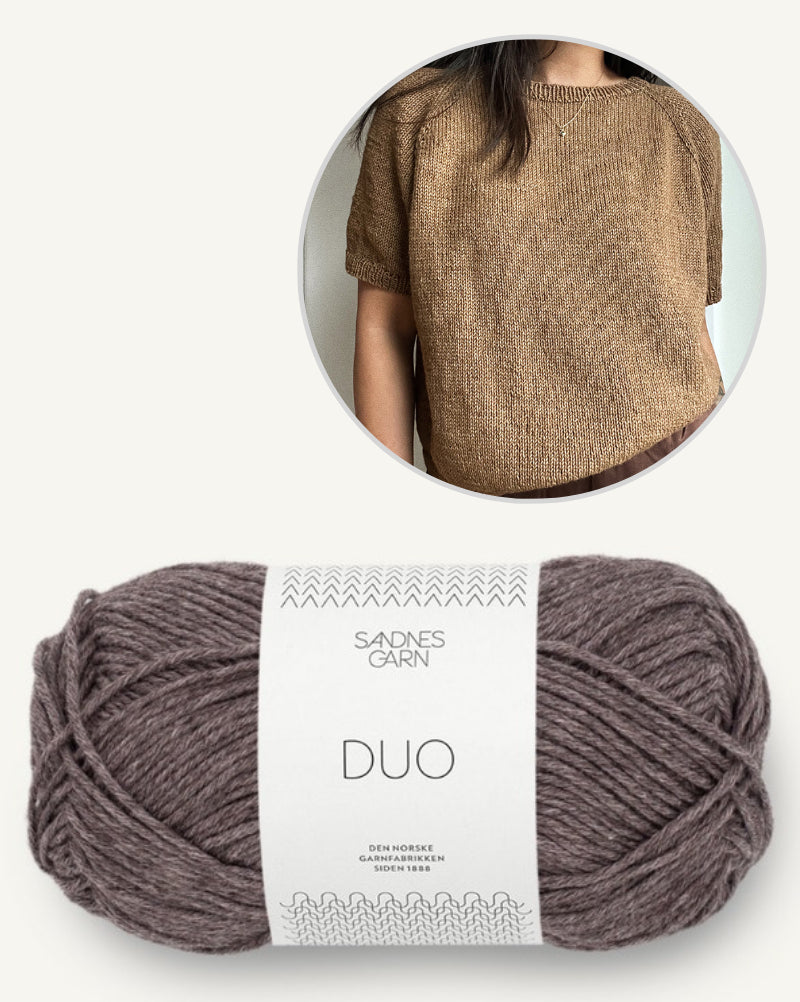 Annecy Tee von novemberknits mit Duo von Sandnes Garn 13