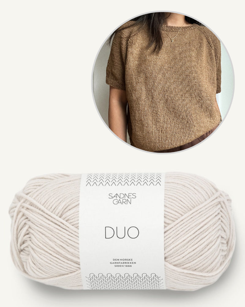 Annecy Tee von novemberknits mit Duo von Sandnes Garn 7