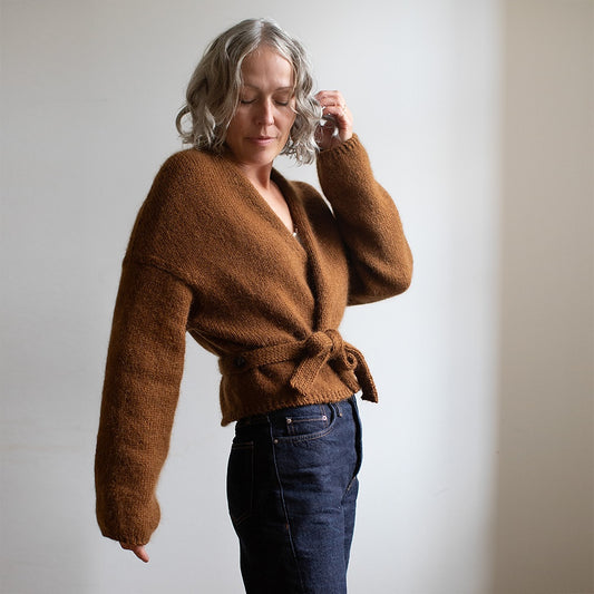 Fold Wrap | feminine Wickeljacke aus Atlas und Tynn Silk Mohair von Sandnes Garn