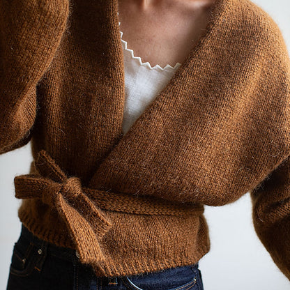 Fold Wrap | feminine Wickeljacke aus Atlas und Tynn Silk Mohair von Sandnes Garn