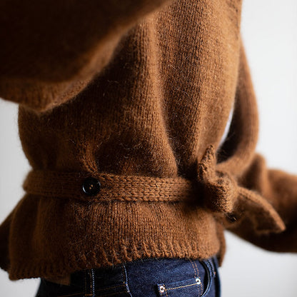 Fold Wrap | feminine Wickeljacke aus Atlas und Tynn Silk Mohair von Sandnes Garn