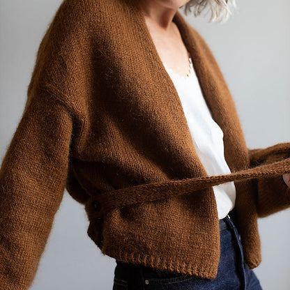 Fold Wrap | feminine Wickeljacke aus Atlas und Tynn Silk Mohair von Sandnes Garn