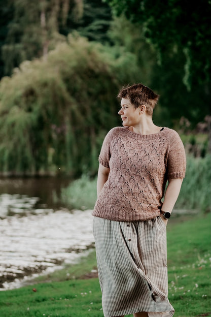 Lysande Tee | leichtes Shirt mit edlem Lochmuster aus Sole von Pascuali
