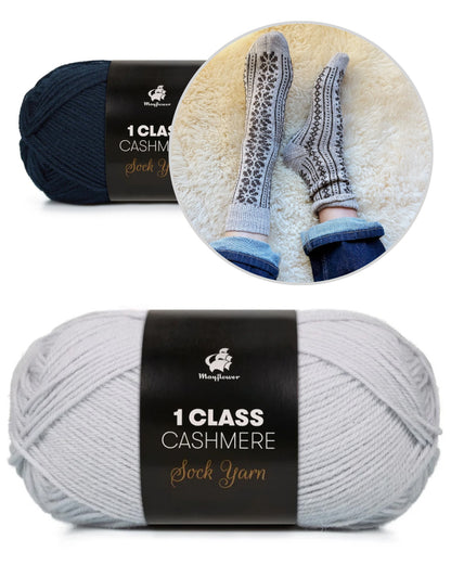 Apricity Socks | Liebesbrief an den Winter aus 1 Class Cashmere von Mayflower Denmark