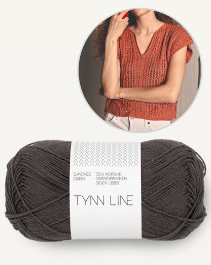 April Top | airy lace pattern made from Tynn Line by Sandnes Garn