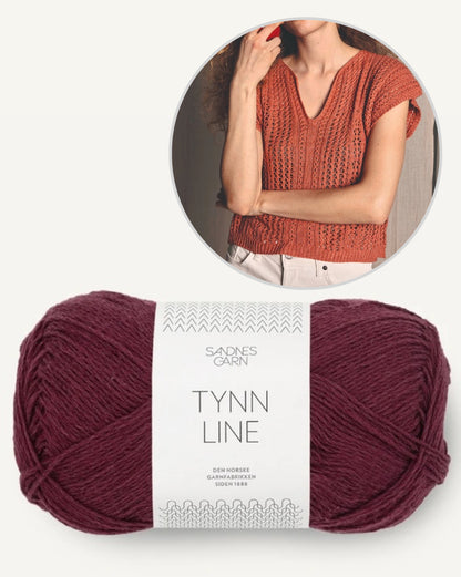April Top | airy lace pattern made from Tynn Line by Sandnes Garn