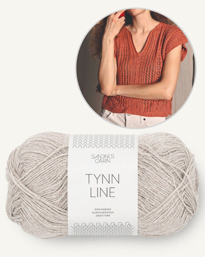 April Top | airy lace pattern made from Tynn Line by Sandnes Garn