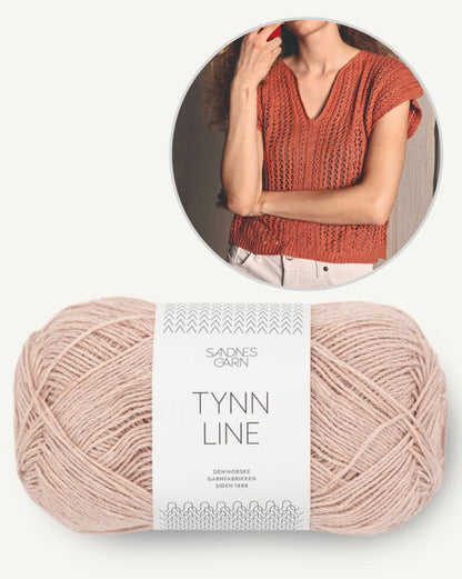 April Top | airy lace pattern made from Tynn Line by Sandnes Garn
