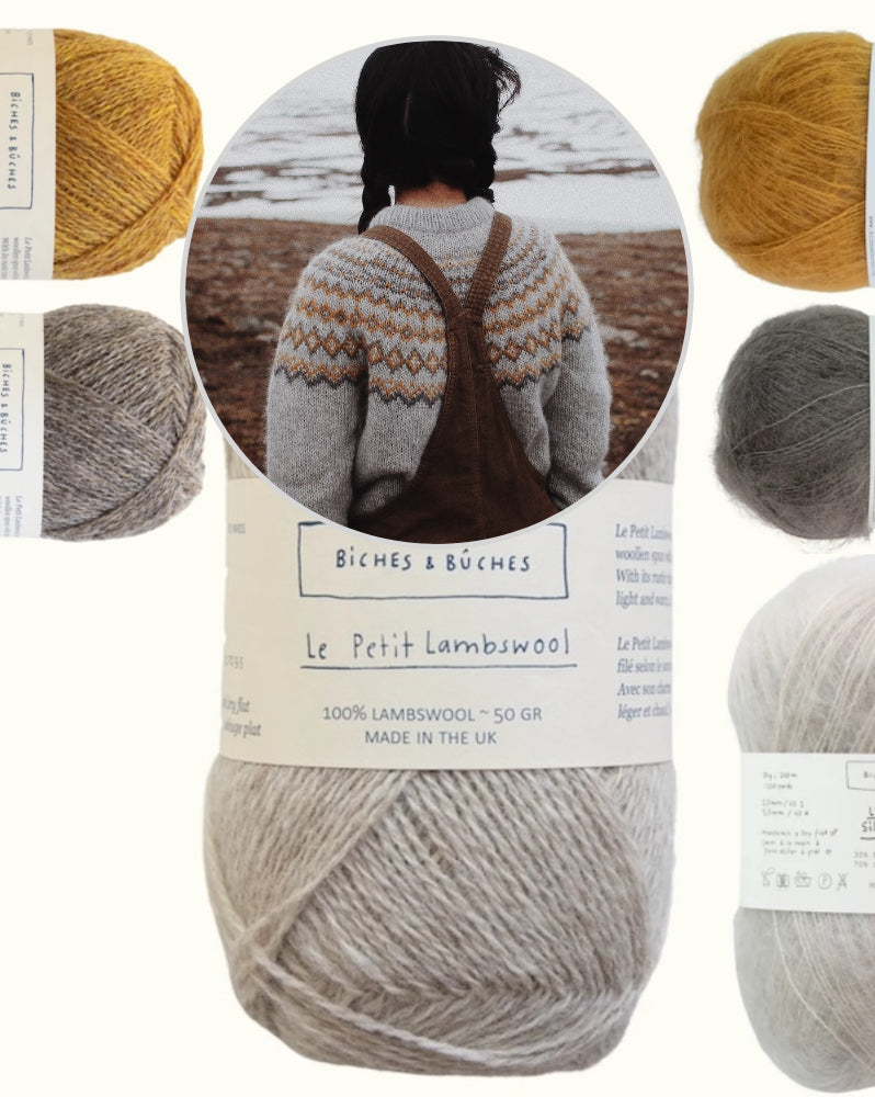Pull Arctic Spring | pour l’éternité, en Le Petit Lambswool et Le Petit Silk & Mohair de Biches & Bûches