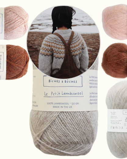 Pull Arctic Spring | pour l’éternité, en Le Petit Lambswool et Le Petit Silk & Mohair de Biches & Bûches