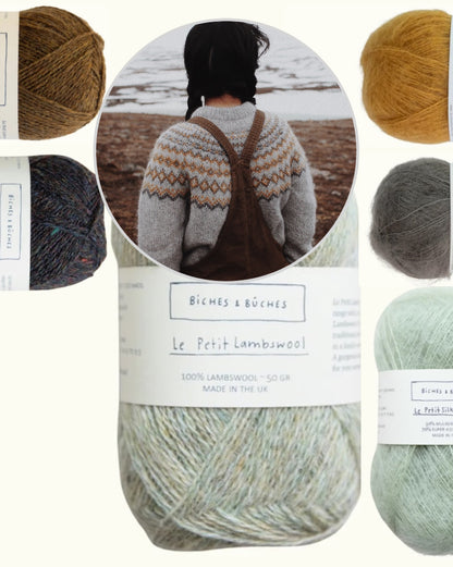 Pull Arctic Spring | pour l’éternité, en Le Petit Lambswool et Le Petit Silk & Mohair de Biches & Bûches