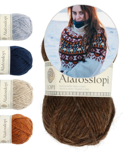 Arctic Summer Polar Sweater | fantastisches Muster aus Alafosslopi von Lopi Island